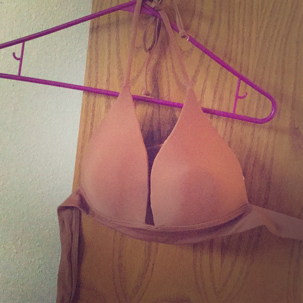 Bikini top nude orange color